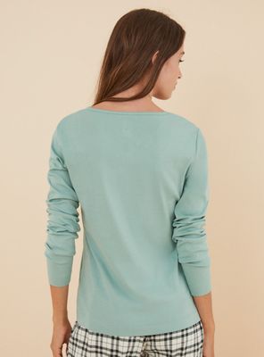 Imagen 2 del producto Polera Manga Larga Tres Botones Algodón