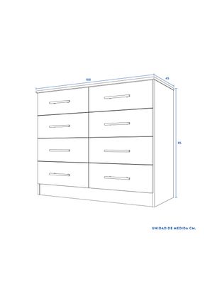 Imagen 2 del producto Cómoda Polux Cerezo 8C
