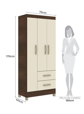 Imagen 2 del producto Clóset 2 Cajones 3 Puertas