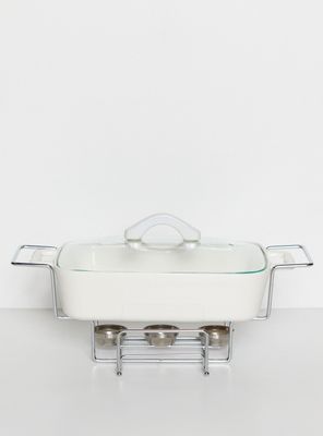 Fuente de Horno Rectangular con Base Metálica