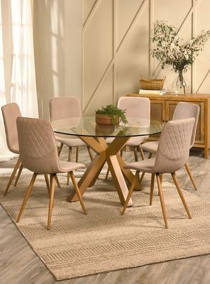 Juego Comedor Redondo 6 Sillas