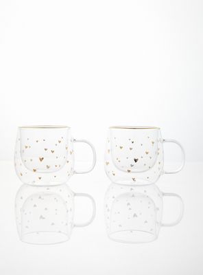 Imagen 1 del producto Set 2 Tazas Corazón 270 ml