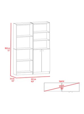 Imagen 2 del producto Combo Estante 4 Espacios + Estante 2 Puertas