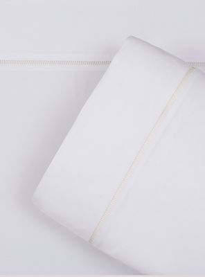 Imagen 2 del producto Sábana 1.5 Plaza 220 Hilos Deshilado Bicolor