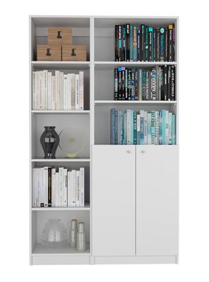 Combo Home Estante 45 cm + Estante 2 Puertas