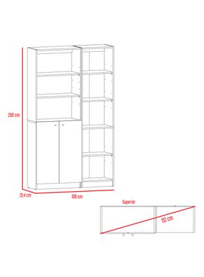 Imagen 2 del producto Combo Estante 45 cm + Estante 2P