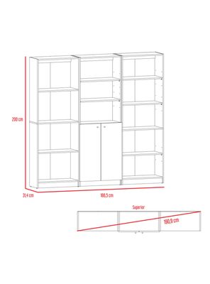 Imagen 2 del producto Combo Estante 4R + Estante 2P + Estante 5R Home