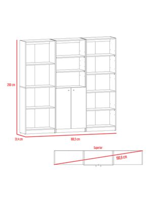 Imagen 2 del producto Combo Estante 4R + Estante 2P + Estante 5R