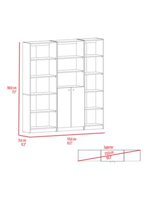 Imagen 2 del producto Combo Estante 5R + Estante 2P + Estante 45 cm