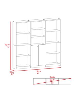 Imagen 2 del producto Combo Home 2 Estantes 4 Repisas + Estante 2P