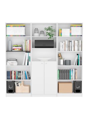 Imagen 1 del producto Combo Home 2 Estantes 5 Repisas + Estante 2 Puertas