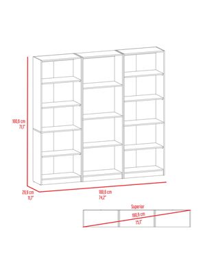 Imagen 2 del producto Combo Home 2 Estantes 5 Repisas + Estante 4 Repisas