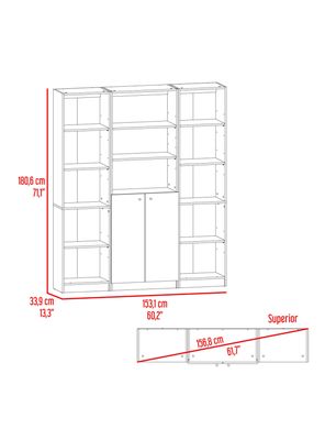 Imagen 2 del producto Combo 2 Estantes 45 cm + Estante 2P Home