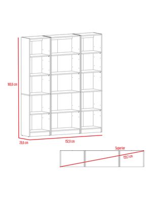 Imagen 2 del producto Combo 2 Estantes 45 cm + Estante 62 cm Home