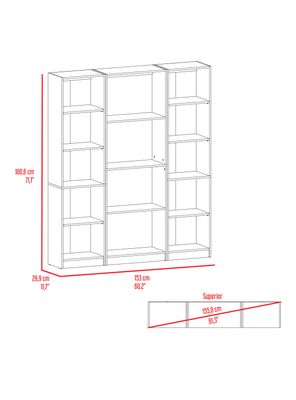 Imagen 2 del producto Combo 2 Estantes 45 cm + Estante 4R