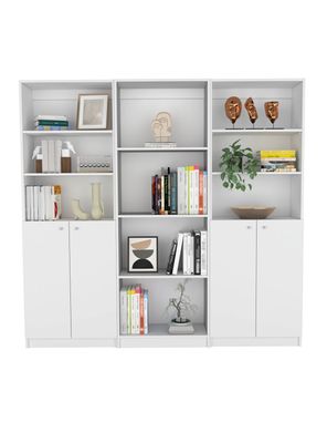 Combo Home 2 Estantes 2 Puertas + Estante 4 Repisas