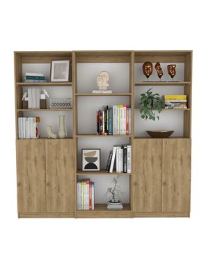 Combo 2 Estantes 2 Puertas + Estante 4 Repisas Home