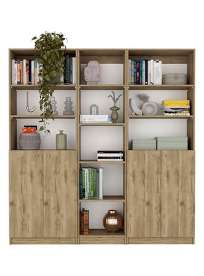 Combo Home 2 Estante 2 Puertas + Estante 45 cm