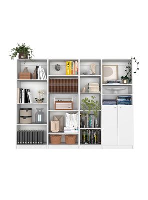 Combo 3 Estantes + Estante 2 Puertas