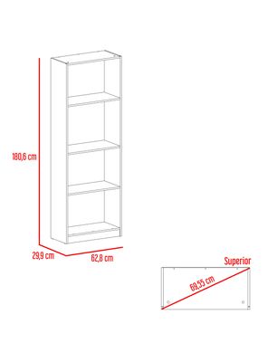 Imagen 2 del producto Combo Home Estante 4 Repisas + Complemento