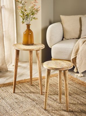 Imagen 1 del producto Set 2 Mesas Talladas