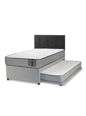 Diván Star 1 Plaza + Respaldo Royal Negro