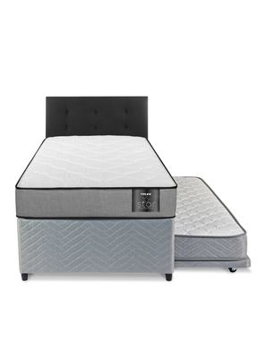 Imagen 2 del producto Diván Star 1.5 Plazas + Respaldo Royal Negro