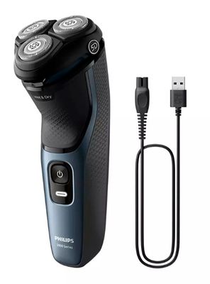 Imagen 2 del producto Afeitadora Eléctrica Serie 3000 USB S3144/00 Azul Oscuro
