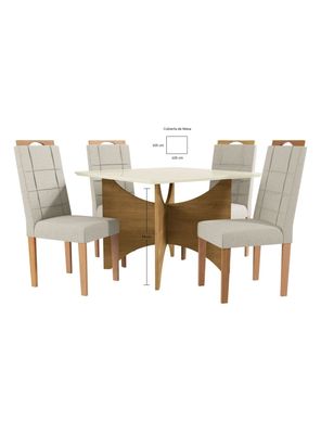 Imagen 2 del producto Juego de Comedor Bari 4 Sillas