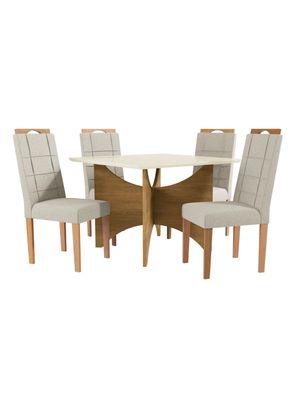 Juego de Comedor Bari 4 Sillas