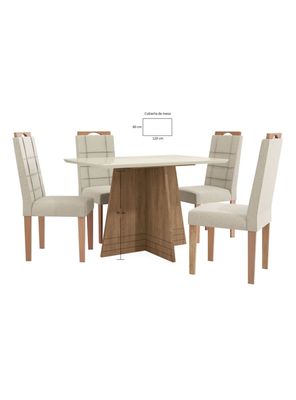 Imagen 2 del producto Juego de Comedor Roma + 4 Sillas