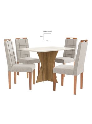Imagen 2 del producto Juego de Comedor Monza + 4 Sillas