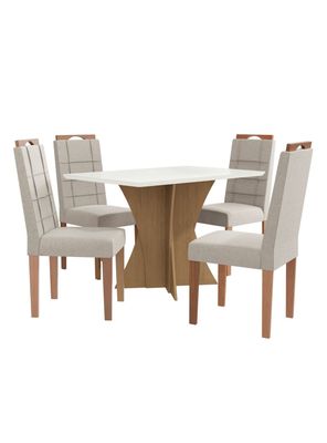 Juego de Comedor Trento + 4 Sillas