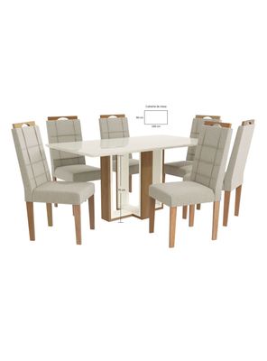 Imagen 2 del producto Juego Comedor Milan + 6 Sillas