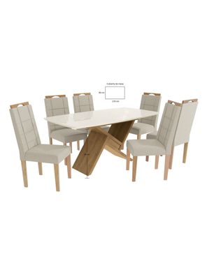 Imagen 2 del producto Juego de Comedor Florencia + 6 Sillas