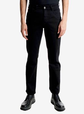 Jeans Básico Straight Tiro Alto Lagoon Elastic