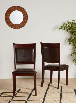 Par Attimo Sillas de Comedor New Fraser Café Oscuro Attimo