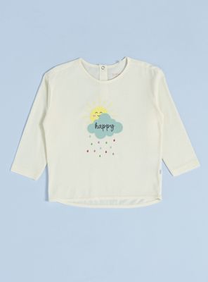 Polera Niña Estampado Frontal