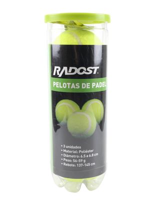 Imagen 1 del producto Tubo 3 Pelotas Pádel