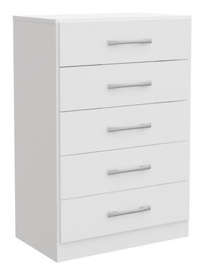 Imagen 1 del producto Cómoda Carla 5 Cajones Blanco