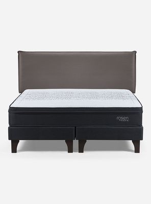 Imagen 2 del producto Cama Europea Tempo King + Respaldo Maurice Chocolate