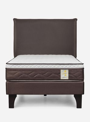 Imagen 2 del producto Cama Europea New style 4 1.5 Plazas + Respaldo Maurice Chocolate