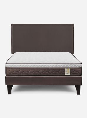 Imagen 2 del producto Cama Europea New style 4 2 Plazas + Respaldo Maurice Chocolate