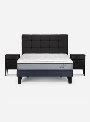 Imagen 2 del producto Cama Europea Indie 2 Plazas + Respaldo + Veladores Issey