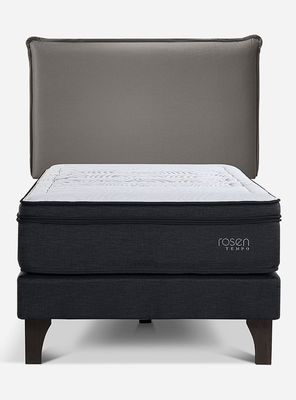 Imagen 2 del producto Cama Europea Tempo 1.5 Plazas + Respaldo Maurice Gris