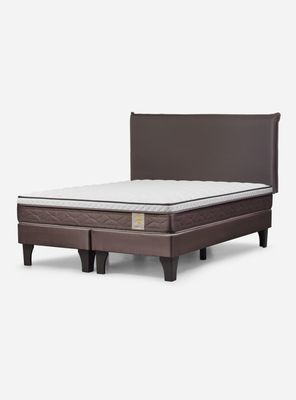 Cama Europea New style 4 King Base Dividida + Respaldo Maurice