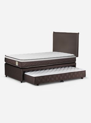 Diván New style 4 1.5 Plazas + Respaldo + Velador Maurice