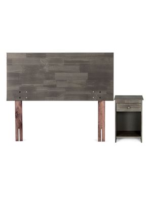 Set Muebles Tabor Grafito 1.5 Plazas