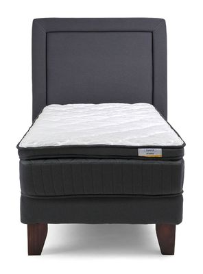 Imagen 2 del producto Cama Europea Hybrida Base Normal 1.5 Plazas + Respaldo