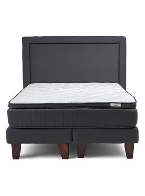 Imagen 2 del producto Cama Europea Hybrida Base Dividida 2 Plazas Plus + Respaldo